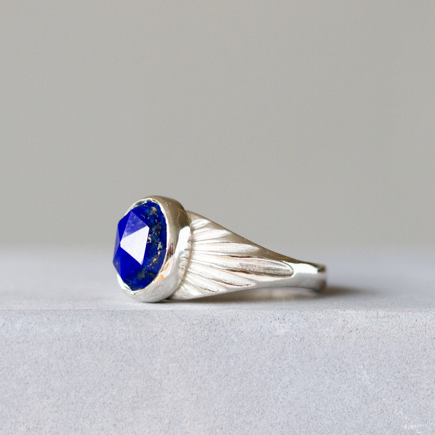 Lapis and Silver Calista Ring