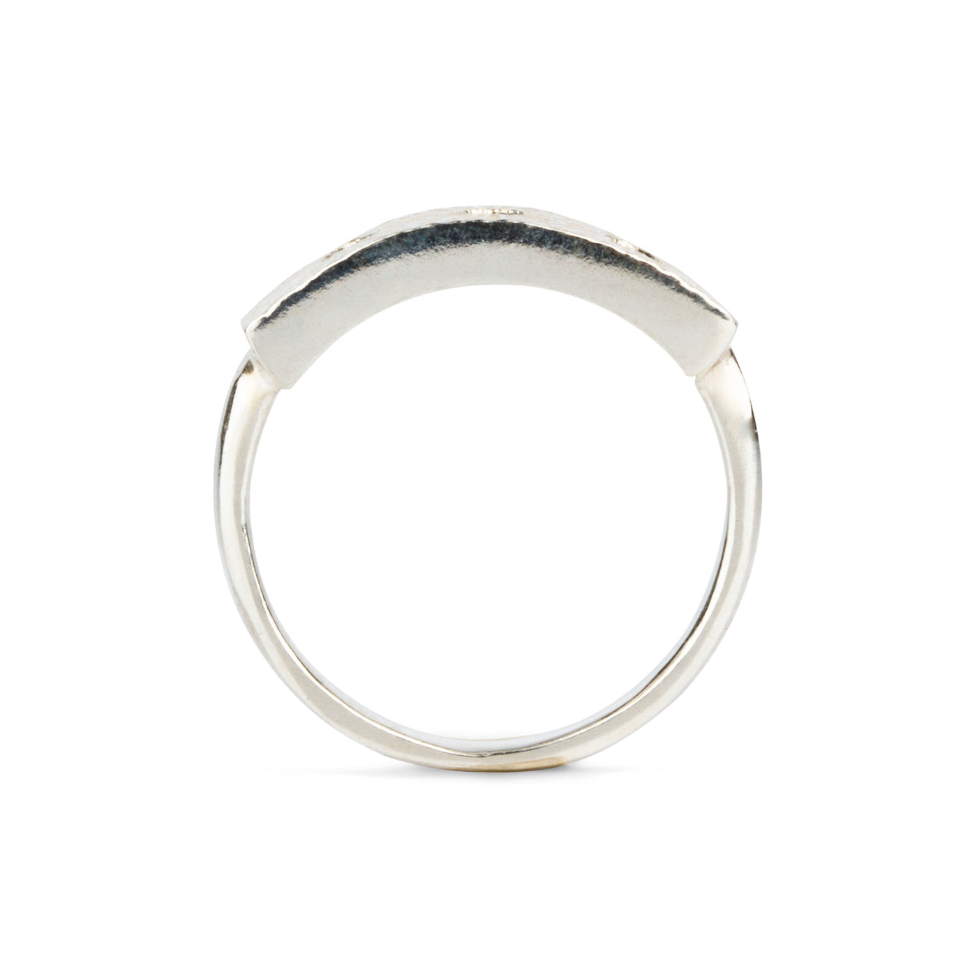 Nova Silver and Diamond Ring by Corey Egan
