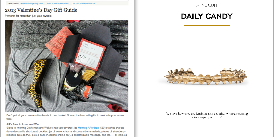 Corey Egan Spine Cuff in Daily Candy 2012