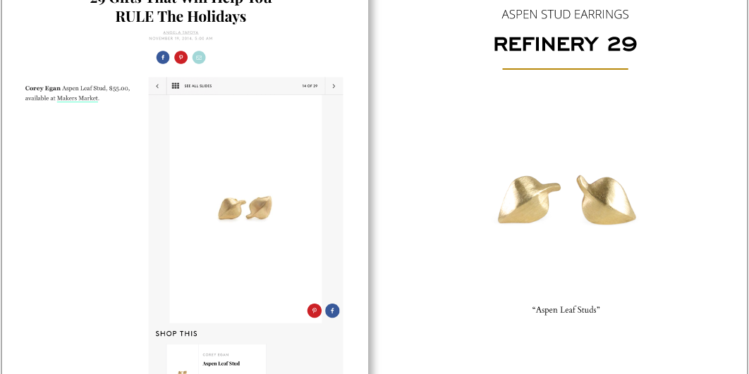 Corey Egan Aspen Studs on Refinery 29 2014