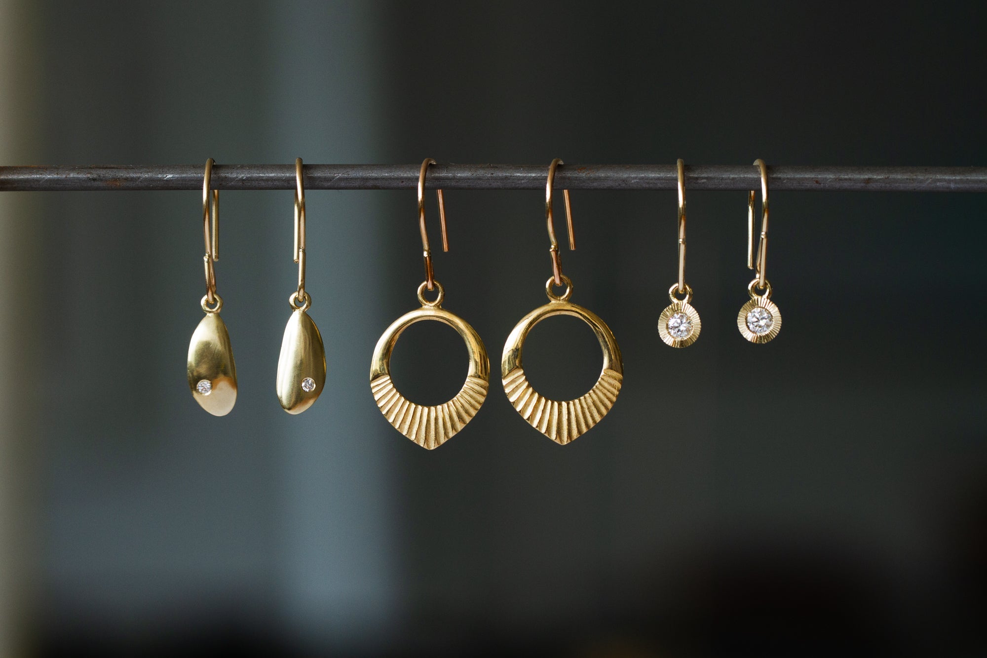 Gold Dangle Earrings