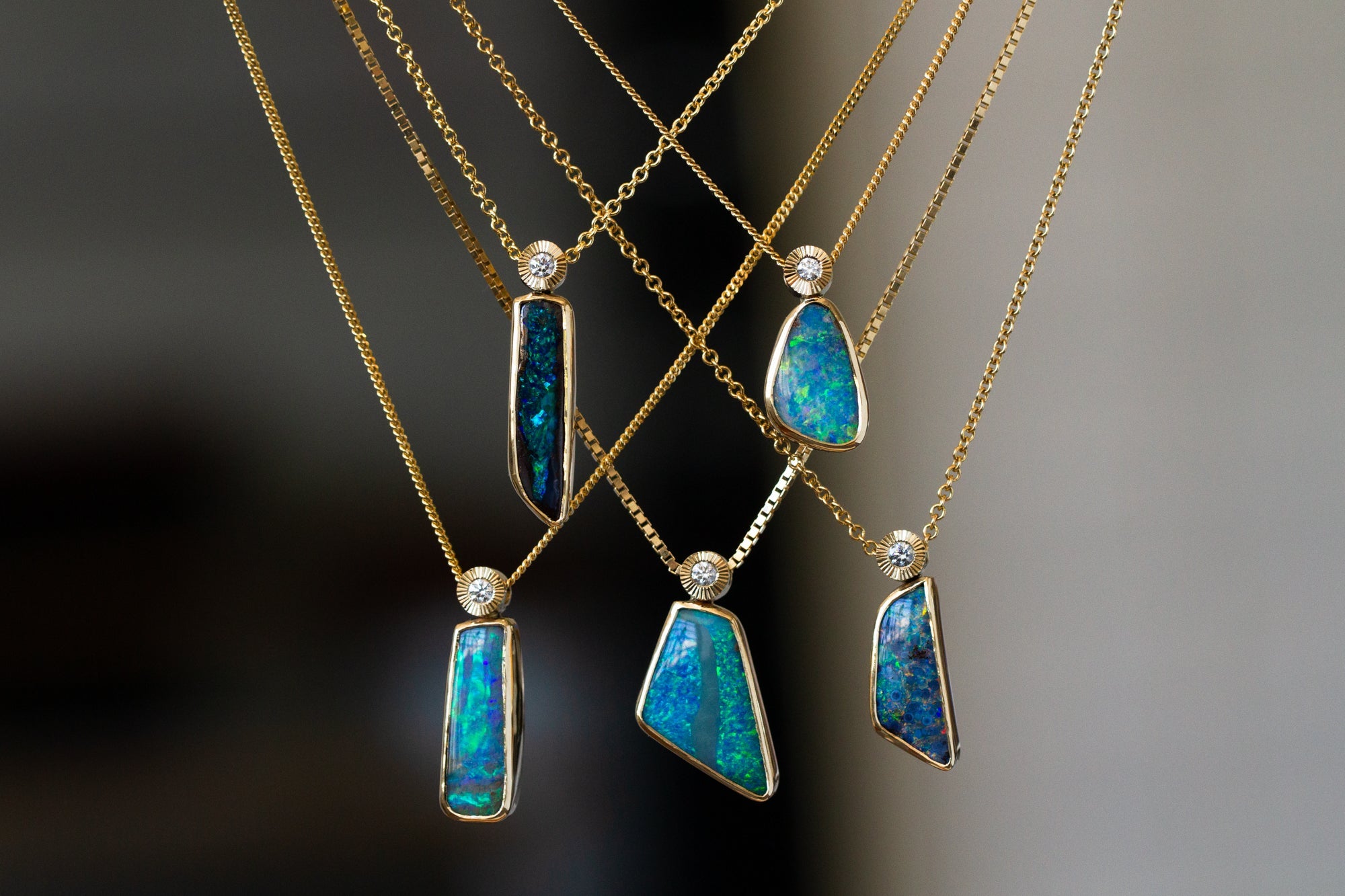 Opals Iris Necklaces