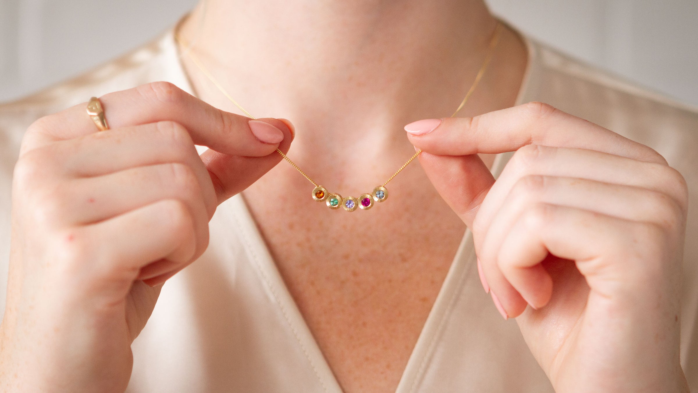 Birthstone Aurora Necklaces Corey Egan