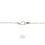 1.5mm cable chain in sterling silver with hook clasp