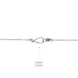 1.5mm cable chain in sterling silver with hook clasp