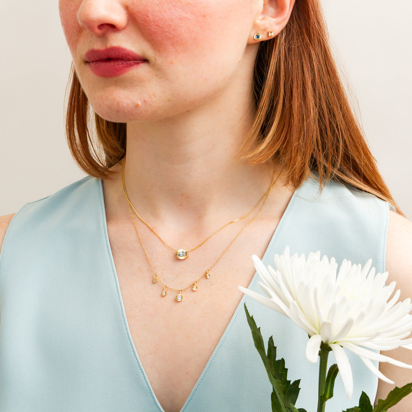 Tapered Gold Borealis Necklace