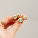 .60ct East-West Cushion Aurora Engagement Ring - Montana Sapphire in Yellow Gold