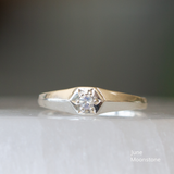 Star Astra Birthstone Signet Ring in Sterling Silver