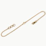 Micro Aurora Chain Bracelet with Diamond in Yellow Gold
