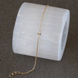 Small Aurora Chain Bracelet with Diamond in Yellow Gold