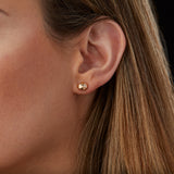 Gold and Diamond Tiny Fragment Earrings