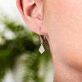 Flame Silver Dangle Earrings