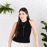 Flame Silver Dangle Earrings