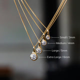 Small Teal Montana Sapphire Drip Pendant in Yellow Gold