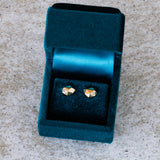 Gold and Diamond Tiny Fragment Earrings