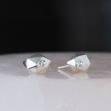 Tiny Fragment Diamond Stud Earrings