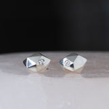 Tiny Fragment Diamond Stud Earrings