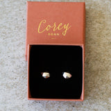 Silver Tiny Fragment Stud Earrings