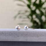 Silver Micro Fragment Stud Earrings