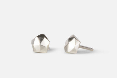 Silver Micro Fragment Stud Earrings