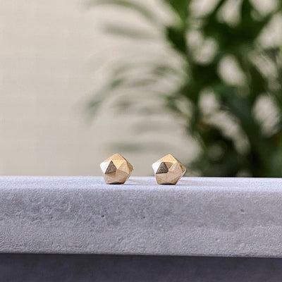 Gold Micro Fragment Stud Earrings