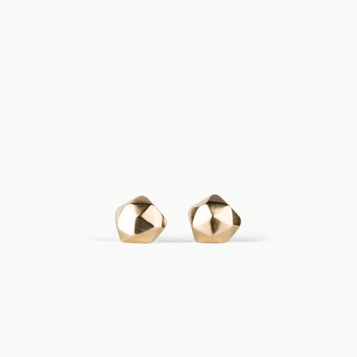 Gold Micro Fragment Stud Earrings