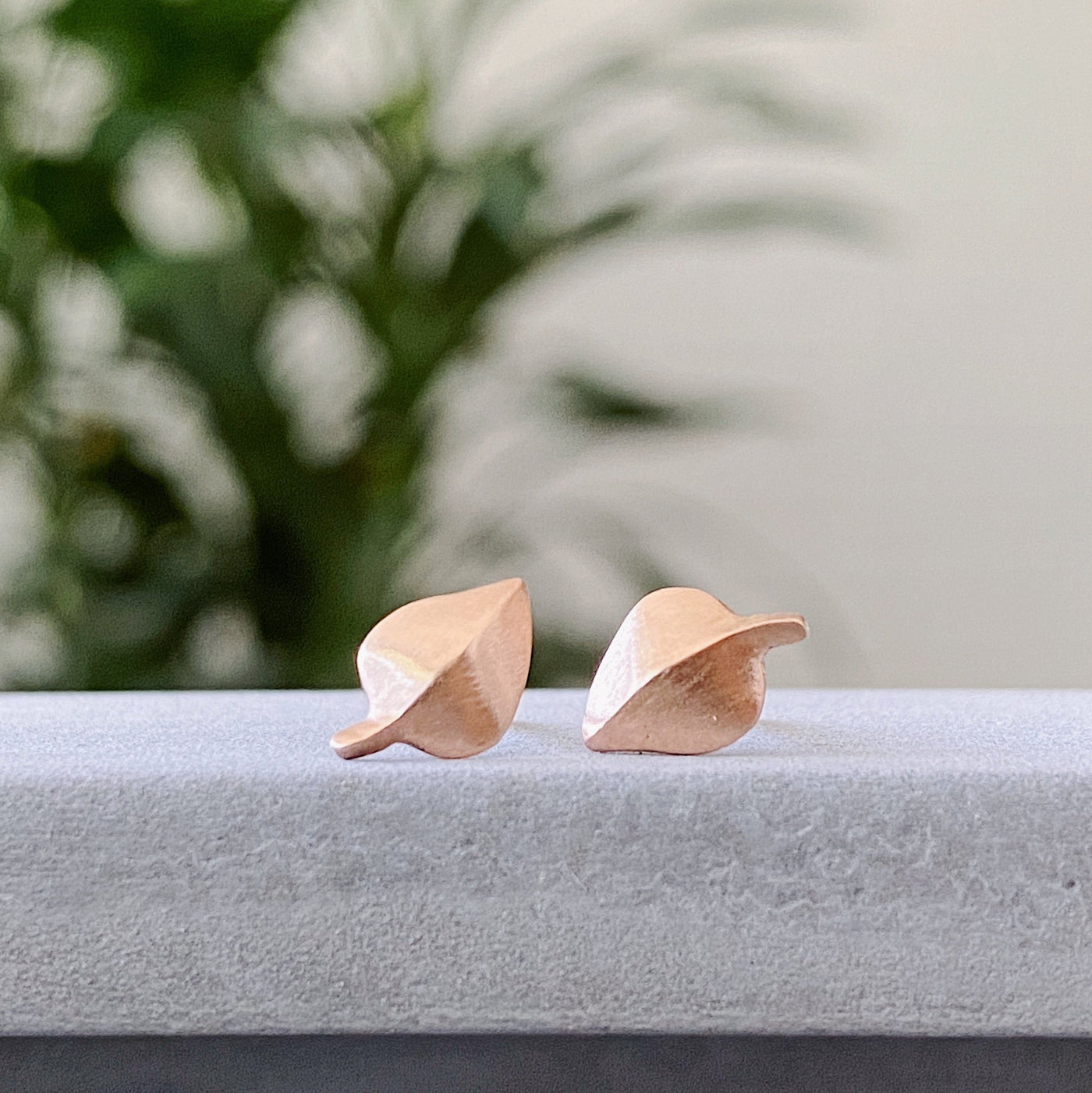 Rose Gold Aspen Stud Earrings by Corey Egan