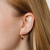Gold Diamond Droplet Studs