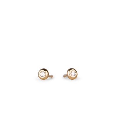 Gold Diamond Droplet Studs