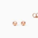 Rise Rose Gold Studs