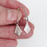 Flame Silver Dangle Earrings