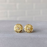 Small Lucia Gold Stud Earrings