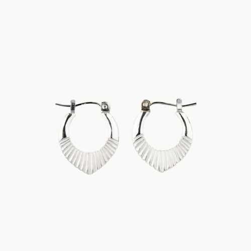 Silver Small Helios Hoops