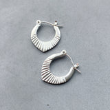 Silver Small Helios Hoops