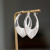 Silver Medium Helios Hoops