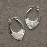 Silver Medium Helios Hoops