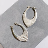Silver Medium Helios Hoops