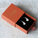 Silver Medium Helios Hoops