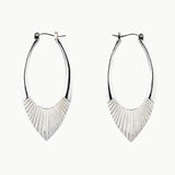Silver Large Helios Hoops