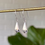 Silver Crystal Fragment Earrings