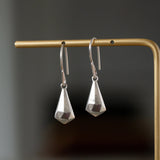Silver Crystal Fragment Earrings