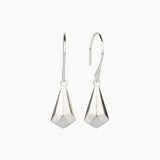 Silver Crystal Fragment Earrings