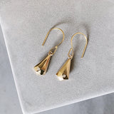 Gold and Diamond Crystal Fragment Earrings