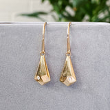 Vermeil and Diamond Crystal Fragment Earrings
