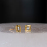 Baguette Diamond Aurora Stud Earrings