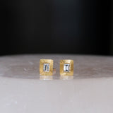 Baguette Diamond Aurora Stud Earrings