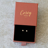 Micro Aurora Diamond Stud Earring in Yellow Gold