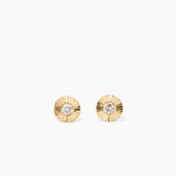 Micro Aurora Diamond Stud Earring in Yellow Gold