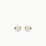 Micro Aurora Diamond Stud Earring in Sterling Silver