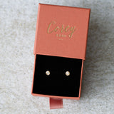 Small Aurora Diamond Stud Earring in Yellow Gold